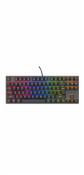 Genesis herní mechanická klávesnice THOR 303/TKL/RGB/Outemu Peach Silent/Drátová USB/US layout/Černá