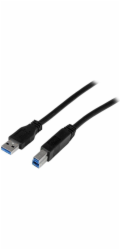 StarTech Kabel USB-A na USB-B 2m černý (USB3CAB2M)