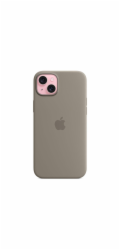 Apple Silikonové s MagSafe iPhone 15 Plus, jílově šedá MT133ZM/A Apple iPhone 15 Plus Silicone Case s MagSafe - Clay