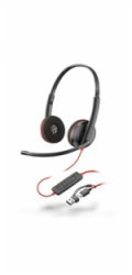 Poly Blackwire 3220 náhlavní souprava, USB-C/A adaptér, stereo