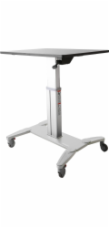 StarTech Mobilní sedací stojan Workstation Black and Silver 80 cmx60 cm