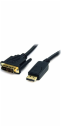 StarTech DisplayPort to DVI Cable - 6ft / 2m - 1920 x 1200 - M/M ? DP to DVI Adapter Cable ? Passive DisplayPort Monitor Cable (DP2DVI2MM6) - Kabel adaptéru - DVI-D (M) do DisplayPort (M) - 1.8 m - če