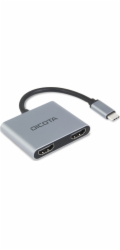 DICOTA Přenosná dokovací stanice 4 v 1 s USB-C, 4K, 2x HDMI, 100 W, PD