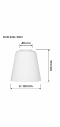 Klosz do lampy EMILY
