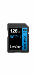 Lexar paměťová karta 128GB Professional 800x SDXC™ UHS-I, čtení/zápis: 45/150MB/s
