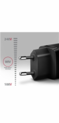 AXAGON ACU-PD20, nabíječka do sítě 20W, 1x port USB-C, PD3.0/PPS/QC4+/AFC/Apple, černá