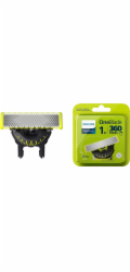 Philips Ersatzklinge 360 OneBlade QP410/50 (silber/hellgrün, 1 Stück)