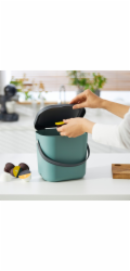 ROTHO Albula Dark green - kontejner na třídění odpadu - 6l