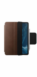 Nomad Pouzdro Modern Folio Plus na tablet iPad Air 13 (2024) a Pro 12.9 (6. generace) hnědá kůže