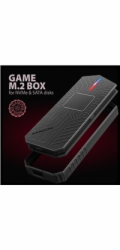 AXAGON EEM2-GAM, USB-C 10Gbps - NVMe & SATA SSD GAME M.2 box, bezšroubkový