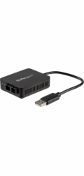 Startech USB to Fiber Optic Converter, 100Mbps, USB 2.0 to Fiber Network Adapter, 100BASE-FX SC Female Duplex Multimode Fiber/MMF Compatible, 2Km, Compact USB to Fiber LAN Adapter - USB to LAN Adapter