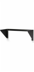 Startech 3U Wall Mount Patch Panel Bracket - 19 in - Steel Vertical Patch Panel Mounting Bracket for Networking Equipment (RK319WALLV) - Montážní držák - montáž na stěnu - černá - 3U - 19"