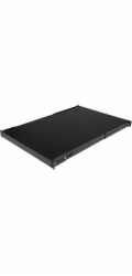 Startech 1U Adjustable Server Rack Mount Shelf - 175lbs - 19.5 to 38in Deep Universal Tray for 19" AV, Data & Network Equipment Rack (ADJSHELFHD) - Police skříně - černá - 1U - 19" - pro P/N: RK1233BK
