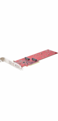 Startech Dual M.2 PCIe SSD Adapter Card, x8 / x16 Dual NVMe or AHCI M.2 SSD to PCI Express 4.0, Up to 7.8GBps/Drive, For 2242/2260/2280/22110mm PCIe M-Key M2 SSDs, Bifurcation Required - PC/Linux Comp