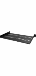 Startech 1U Vented Server Rack Cabinet Shelf, 10in Deep Fixed Cantilever Tray, Rackmount Shelf for 19" AV/Data/Network Equipment Enclosure with Cage Nuts & Screws, 44lbs Weight Cap. - 1U Network Rack 