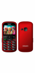 EVOLVEO EasyPhone XS, mobilní telefon pro seniory, červený