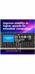 Crucial - DDR5 - modul - 32 GB - SO-DIMM 262 pinu - 3200 MHz / PC5-51200 - CL52 - 1.1 V - nastaveno na taktování - on-die ECC - cerná