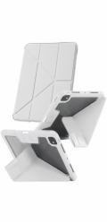 CARE by PanzerGlass - Pouzdro s klopou pro tablet - termoplastický polyuretan (TPU), polykarbonát, umelá kuže - šedá - pro Apple 11-inch iPad Pro (M4)