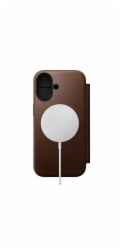 NOMAD pouzdro Modern Leather Folio Magsafe pro iPhone 17 - Brown