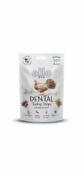 OLLO Air Dried Dental Turkey Strips - pamlsek pro psa - 80g