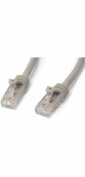 Startech 5m CAT6 Ethernet Cable, 10 Gigabit Snagless RJ45 650MHz 100W PoE Patch Cord, CAT 6 10GbE UTP Network Cable w/Strain Relief, Grey, Wiring is UL Certified/TIA - Category 6 - 24AWG (N6PATC5MGR) 