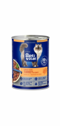 OPTIVITAL Sterile Chunks with turkey in gravy - mokré krmivo pro kočky - 415g