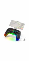 EVOLVEO Ptero2, bezdrátový & drátový gamepad pro PC, PS3/4/5, iOS, Android, Switch, černý