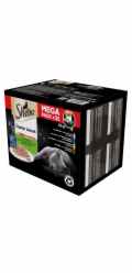 SHEBA Sauce Lover Duck, Chicken, Salmon, Tuna Box – mokré krmivo pro kočky – 32 x 85 g