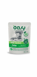 OASY Chunks in gravy Sterilized Turkey - mokré krmivo pro kočky - 85g