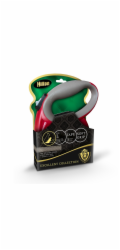 HILTON Smart dog L (30kg) - samonavíjecí vodítko - bordó-šedá - 5 m