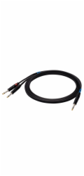 SSQ JSJM2 SS-1453 Kabel Jack Stereo - 2x Jack Mono 2 m Černá