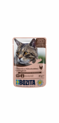 BOZITA Masové kousky v želé s kuřecími játry – vlhké krmivo pro kočku – 85g
