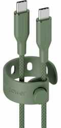 empower by PanzerGlass - USB kabel - USB-C (M) do USB-C (M) - USB 2.0 - 20 V - 3 A - 2 m - Rychlé nabíjení až 60W - šalvej