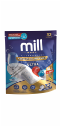 MILL Kapsle do myček nádobí CLEAN&SHINE Ultra, 32 ks, 3K.D