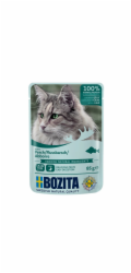 BOZITA Masové kousky v želé s okounem – vlhké krmivo pro kočku – 85g