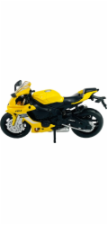 Pulio Žlutý motocykl Yamaha YZF-R1 v měřítku 1/12 MSZ