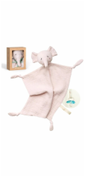 Momcozy bavlněný usínáček slon pro miminka, růžový