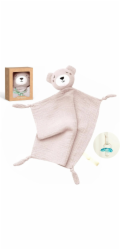 Momcozy bavlněný plyšový medvídek pro miminka, růžový