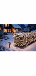 Řetěz MagicHome Vánoce, 200xLED, teplá bílá, 8 funkcí, solární napájení, 20 m, IP44