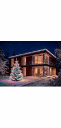 Řetěz MagicHome Vánoce, časovač, 1000xLED, mix barev, 10 funkcí, 50 m, IP44