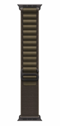 Apple Řemínek Alpine Dark Olive pro pouzdro 49 mm - velikost L - černá titanová povrchová úprava