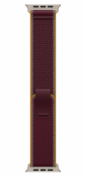 Apple Burgundský řemínek Trail pro pouzdro 49 mm - velikost M/L - prvky z přírodního titanu