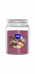 Svíčka AURA, ve skle, svařené víno, 100h, 500g