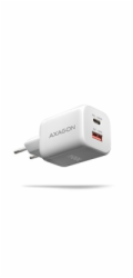 AXAGON ACU-PQ100W, GaN nabíječka do sítě 100W, USB-A + USB-C, PD3.0/PPS/QC4+/SFC2.0/Apple, bílá