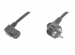 Digitus napájecí kabel 240V, délka 1,8m CEE7pravoúhlý/IEC C13 pravoúhlý