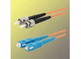 Optický patchkabel duplex ST-SC, 62,5/125 um MM,2m, OM1