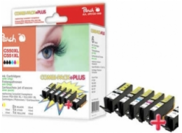 PEACH kompatibilní cartridge Canon PGI-550/CLI-551 MultiPack Plus, 2xbk, pbk, c, m, y, 2x23ml, 4x13ml