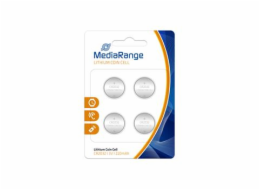 MediaRange Premium baterie Coin Cells, CR2032 3V Lithium 4ks