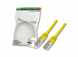 Digitus Patch Cable, UTP, CAT 5e, AWG 26/7, měď, žlutý, 1m