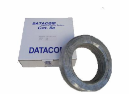DATACOM kabel drát C5E UTP PVC 100m šedý